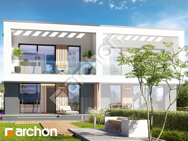 Проект будинку ARCHON+ Будинок в фіалках 6 (Р2Б)  Вид 1
