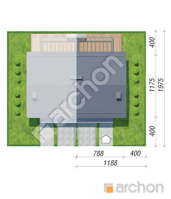 Проект дома ARCHON+ Дом в нарциссах (БА) Ситуація