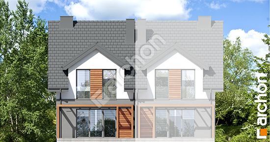 Дворовой фасад Дом в ривиях 5 (ГБ) вер.2