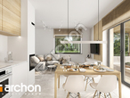 Проект будинку ARCHON+ Будинок в коручках денна зона (візуалізація 1 від 6)