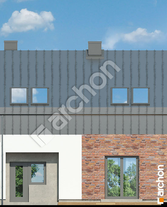 Дворовой фасад Дом в гунерах (С) вер. 2