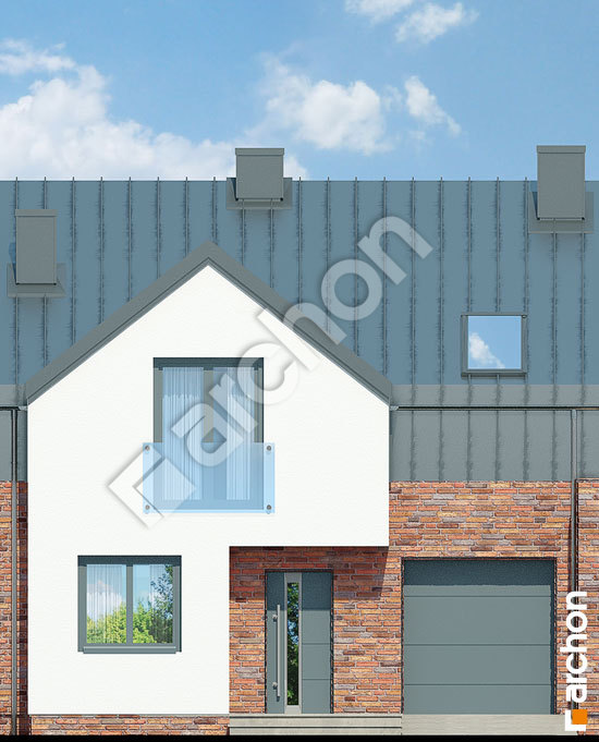 Передний фасад Дом в гунерах (С) вер. 2