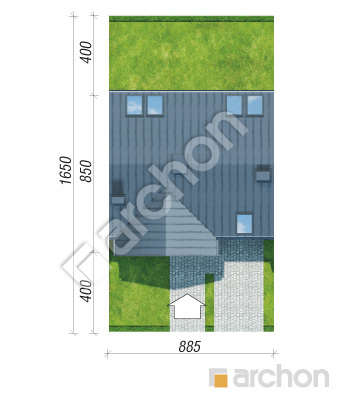 Проект дома ARCHON+ Дом в гунерах (С) вер. 2 Ситуація