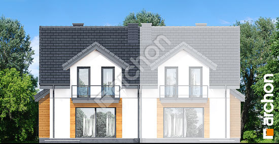 Дворовой фасад Дом в клематисах (Б)