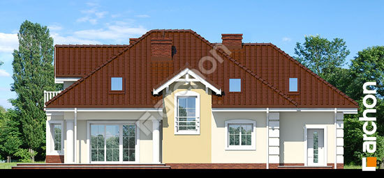 Дворовой фасад Дом в эхинацеях 2 вер.2