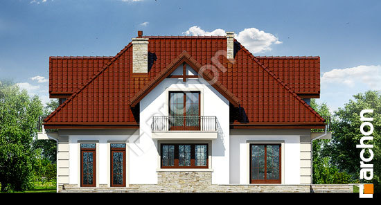 Дворовий фасад Будинок в альпінах вер.2