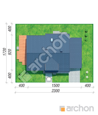 Проект дома ARCHON+ Дом в хлорофитуме 7 (Г) Ситуація