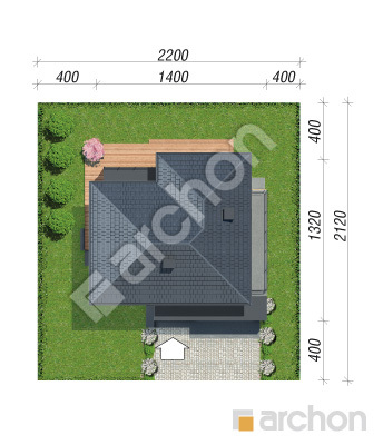 Проєкт будинку ARCHON+ Вілла Міранда 2 (Г2) Ситуація