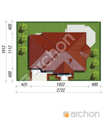 Проект дома ARCHON+ Дом под красной рябиной 6 (Г) Ситуація