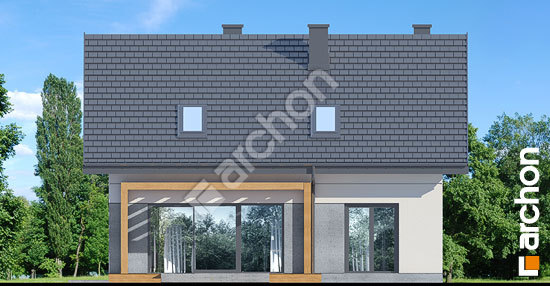 Дворовий фасад Будинок в рубелах