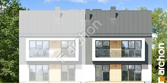 Дворовой фасад Дом при тракте 3 (Р2Б) вер.3