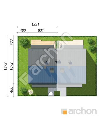 Проект дома ARCHON+ Дом при тракте 3 (Р2Б) вер.3 Ситуація