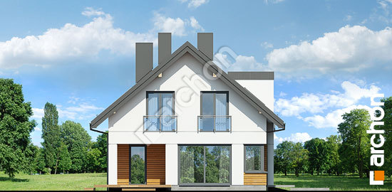 Боковой фасад Дом в лободе