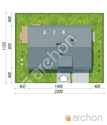 Проект дома ARCHON+ Дом в лободе Ситуація