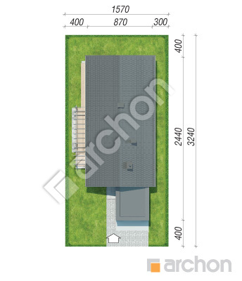 Проект дома ARCHON+ Дом в бродиях Ситуація