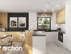 Проект дома ARCHON+ Дом в нарциссах 6 (Б) вер.2  визуализация кухни 1 вид 2