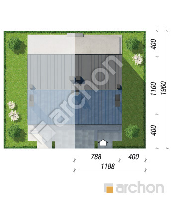 Проєкт будинку ARCHON+ Будинок в нарцисах 6 (Б) вер.2 Ситуація