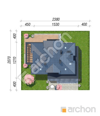 Проект дома ARCHON+ Вилла Миранда 15 (Г2) Ситуація