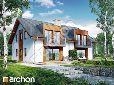 Проект будинку ARCHON+ Будинок в клематисах 18 вер. 2 Вид 2