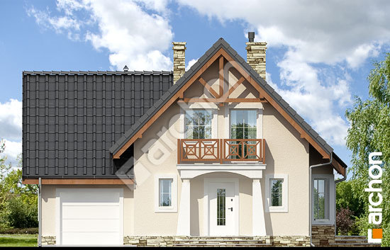 Передний фасад Дом в винограде 2 вер.2