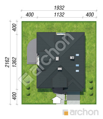 Проект дома ARCHON+ Дом в зорьках вер.2 Ситуація