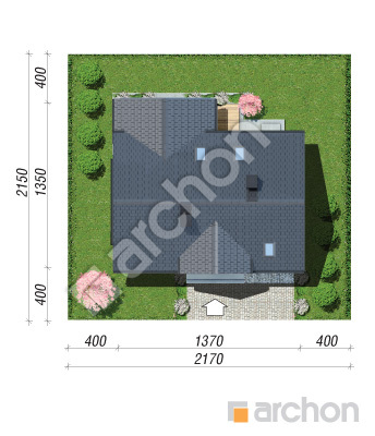Проєкт будинку ARCHON+ Будинок в комміфорах 11 Ситуація