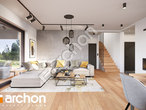 Проект дома ARCHON+ Дом в коммифорах 11 дневная зона (визуализация 1 вид 6)