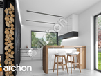 Проект дома ARCHON+ Дом в коммифорах 6 визуализация кухни 1 вид 1