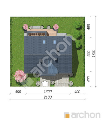 Проект дома ARCHON+ Дом в коммифорах 6 Ситуація