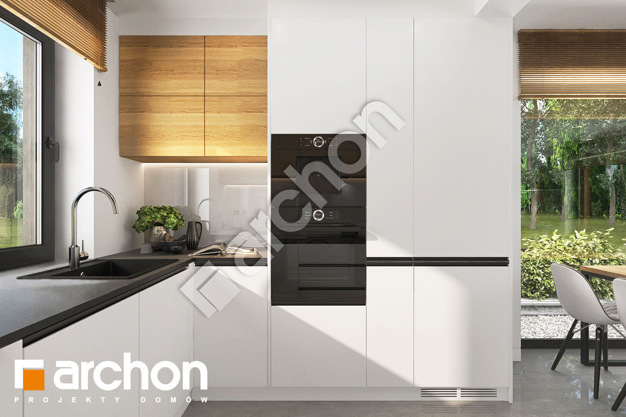 Проект будинку ARCHON+ Будинок у катранах візуалізація кухні 1 від 1