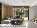 Проект будинку ARCHON+ Будинок у катранах денна зона (візуалізація 1 від 2)