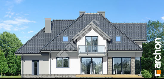 Дворовой фасад Дом в сливах (Г)