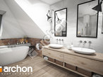 Проект дома ARCHON+ Дом в сливах (Г) визуализация ванной (визуализация 3 вид 1)