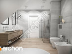Проект дома ARCHON+ Дом в сливах (Г) визуализация ванной (визуализация 3 вид 2)