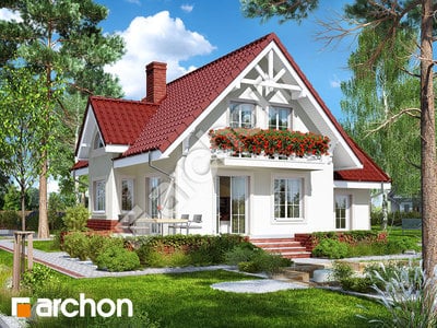 Проект будинку ARCHON+ Будинок в абрикосах (П) Вид 2