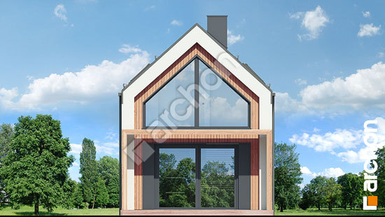 Дворовой фасад Летний домик в голокучнике 3