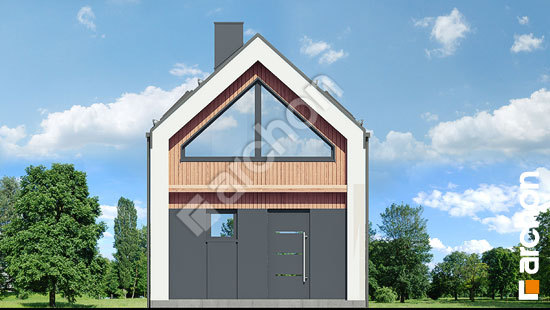 Передний фасад Летний домик в голокучнике 3