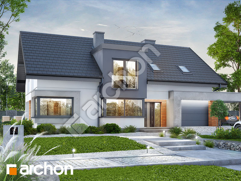Проект будинку ARCHON+ Будинок в бурштинівці Вид 1