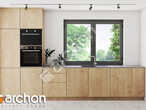 Проект дома ARCHON+ Дом в изопируме (Е) визуализация кухни 1 вид 1