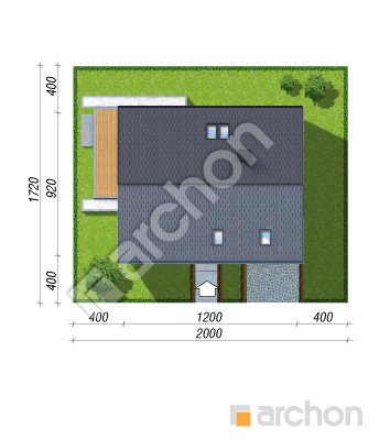 Проект дома ARCHON+ Дом в изопируме (Е) Ситуація