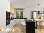 Проект дома ARCHON+ Дом под гинко 12 (ГР2) визуализация кухни 1 вид 2