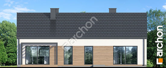 Дворовий фасад Будинок в хебе 2(Г)