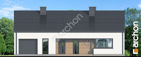 Передній фасад Будинок в хебе 2(Г)