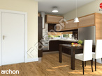 Проект дома ARCHON+ Дом под личи 2 вер.2 визуализация кухни 2 вид 1