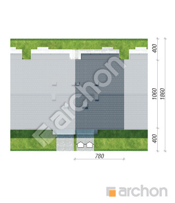Проект дома ARCHON+ Дом в фиалках 9 (Р2С) Ситуація