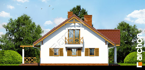 Бочний фасад Будинок під гінко 3 вер. 2