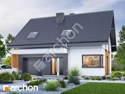 Проект дома ARCHON+ Дом в бруснике 5 