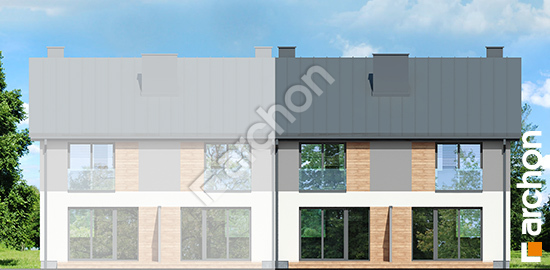 Дворовий фасад Будинок в рівіях 4 (Р2Б) вер.2