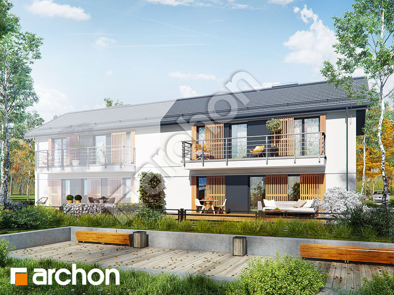 Проект будинку ARCHON+ Будинок в халезіях (Р2БА) Вид 1