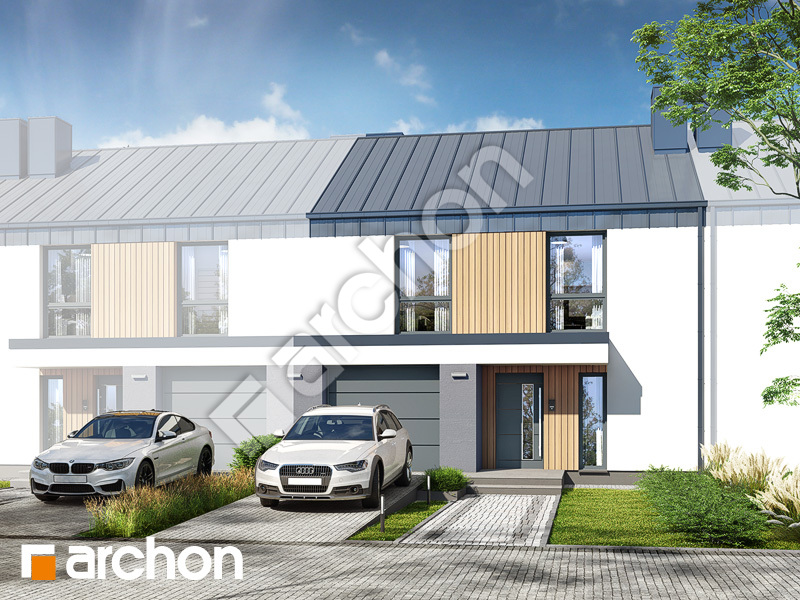Проект будинку ARCHON+ Будинок в нарцисах 5 (С) Вид 1
